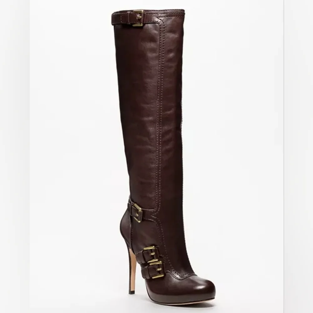 COACH Miriam High-Heel‎ Tall Boots Size 7 Brown
